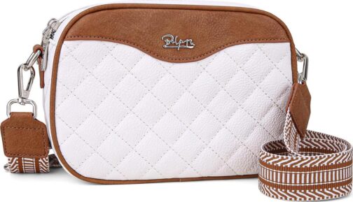 Quilted Crossbody Bag Women Purse: Vegan Leather Cross Body Bags - Small Shoulder Handbag