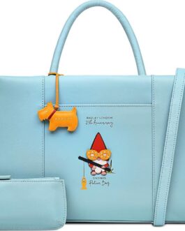 RADLEY London Anniversary Gnomes Remastered Medium Zipper Satchel Bag for Women – Leather Crossbody Bag, Ideal Medium Purse
