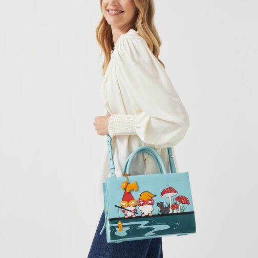 RADLEY London Anniversary Gnomes Remastered Medium Zipper Satchel Bag for Women - Leather Crossbody Bag, Ideal Medium Purse - Image 6