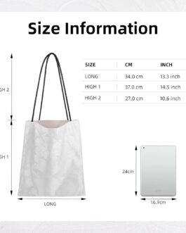 Rayon Hobo Bags for Women,Patterned Tote Bag,Large Capacity Shoulder Handbags with Inner Pockets