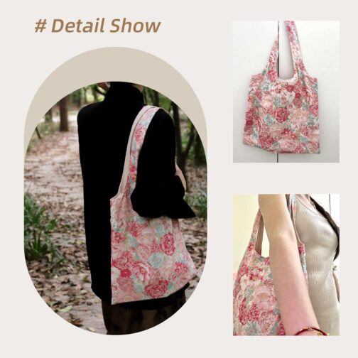 Rayon Hobo Bags for Women Tote Bag, Shoulder Handbags with wide shoulder straps - Image 6