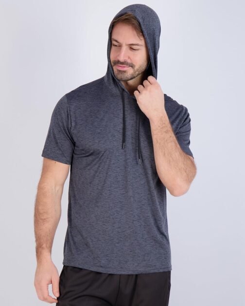 Real Essentials 3 Pack: Men's Dry Fit Short Sleeve Active Athletic Hoodie Pullover Sweatshirt (Available in Big and Tall) - Image 4