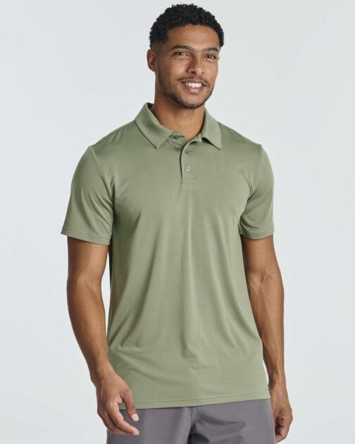 Real Essentials 3 Pack: Men's Dry-Fit Short Sleeve Polo Shirt - Performance Golf Moisture Wicking (Available in Big and Tall) - Image 3