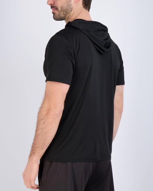 Real Essentials 3 Pack: Men's Dry Fit Short Sleeve Active Athletic Hoodie Pullover Sweatshirt (Available in Big and Tall) - Image 3