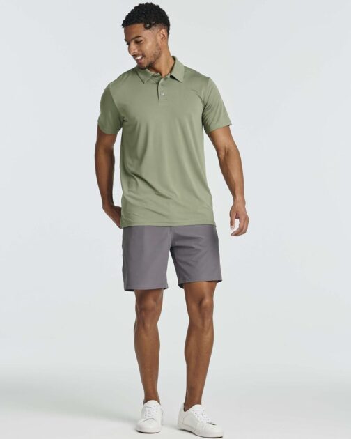 Real Essentials 3 Pack: Men's Dry-Fit Short Sleeve Polo Shirt - Performance Golf Moisture Wicking (Available in Big and Tall) - Image 6