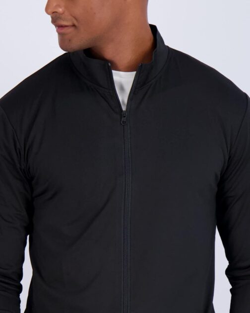 Real Essentials 3 Pack: Mens Dry-Fit Long Sleeve Full Zip Hoodie and Jacket- Athletic Running Jacket (Available in Big and Tall) - Image 3