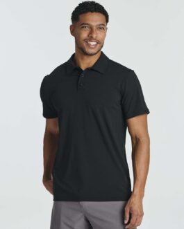 Real Essentials 3 Pack: Men’s Dry-Fit Short Sleeve Polo Shirt – Performance Golf Moisture Wicking (Available in Big and Tall)