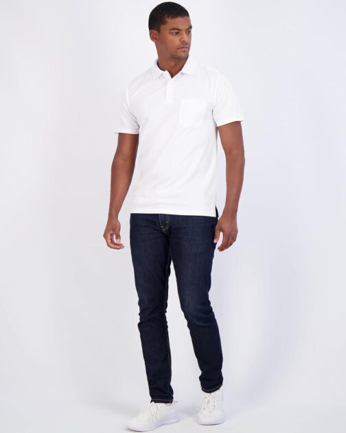 Real Essentials 3 Pack: Mens Short Sleeve Dry-Fit Collared Polo Shirt with Pocket - Active Casual (Available Big and Tall) - Image 5