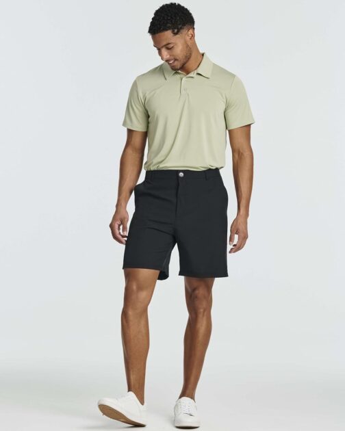 Real Essentials 3 Pack: Mens 7  Golf Shorts Pockets - Flat Front Casual Work Workout Active Hiking Sport - Image 6