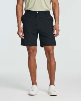 Real Essentials 3 Pack: Mens 7  Golf Shorts Pockets – Flat Front Casual Work Workout Active Hiking Sport