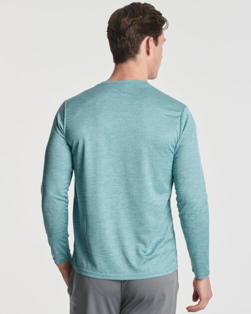 Real Essentials 3 and 5 Pack: Men's Mesh Quick Dry Athletic Long Sleeve T-Shirt UPF SPF UV Sun (Available in Big and Tall) - Image 3