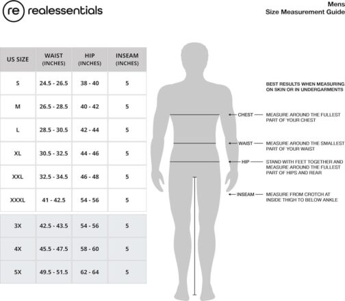 Real Essentials 4 Pack: Men's 5  Mesh Quick-Dry Running Shorts with Zipper Pockets and Drawstring (Available in Big and Tall) - Image 6