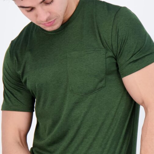Real Essentials 4 Pack: Men's Dry-Fit Short Sleeve Pocket Crew Performance Athletic T-Shirt (Available in Big and Tall) - Image 3