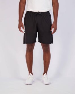 Real Essentials 4 Pack: Men’s 7  Athletic Running Quick Dry Mesh Shorts with Zipper Pockets (Available in Big and Tall)