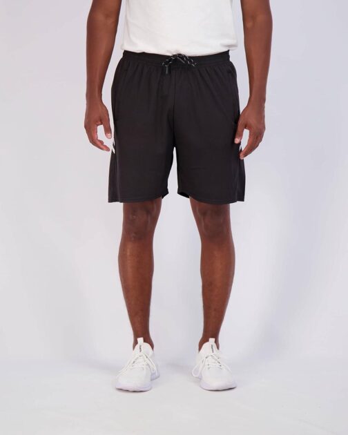 Real Essentials 4 Pack: Men's 7  Athletic Running Quick Dry Mesh Shorts with Zipper Pockets (Available in Big and Tall) - Image 2