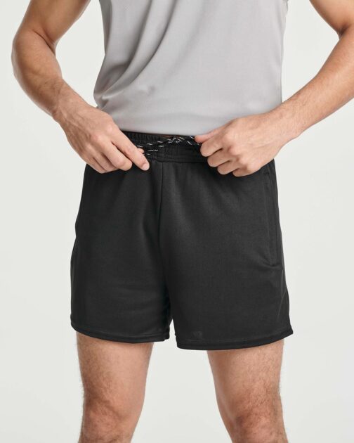Real Essentials 4 Pack: Men's 3  Inch Mesh Running Shorts with Zipper Pockets - Quick Dry Gym Athletic - Image 3