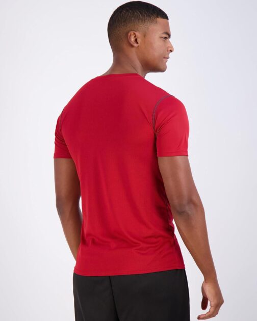 Real Essentials 5 Pack: Men's Mesh Quick Dry Short Sleeve V-Neck T-Shirt - Athletic Performance (Available in Big and Tall) - Image 4