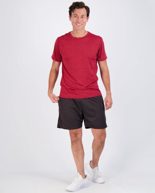 Real Essentials 5 Pack: Men s Short Sleeve Dry Fit Active Crew Neck T Shirt - Athletic Running Gym Workout Tee Tops - Image 5