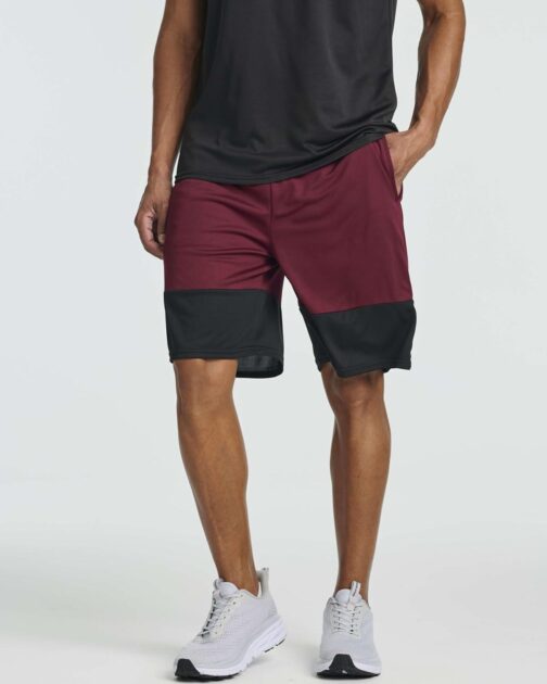 Real Essentials 5 Pack: Men's Mesh Athletic Basketball Shorts Quick Dry Activewear with Pockets - Image 3