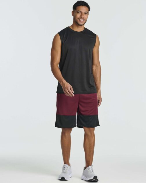 Real Essentials 5 Pack: Men's Mesh Athletic Basketball Shorts Quick Dry Activewear with Pockets - Image 6