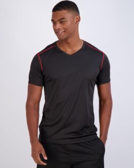 Real Essentials 5 Pack: Men’s Mesh Quick Dry Short Sleeve V-Neck T-Shirt – Athletic Performance (Available in Big and Tall)