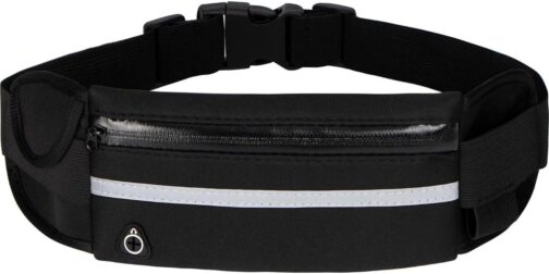 Running Belt [Waist] [Pack]s,[Workout] Fanny [Pack],Ultra Light Bounce Free [Waist] Pouch Fitness Belt Sport for Women Men,Adjustable Waistband Bag for All Kinds of Phone (Black)