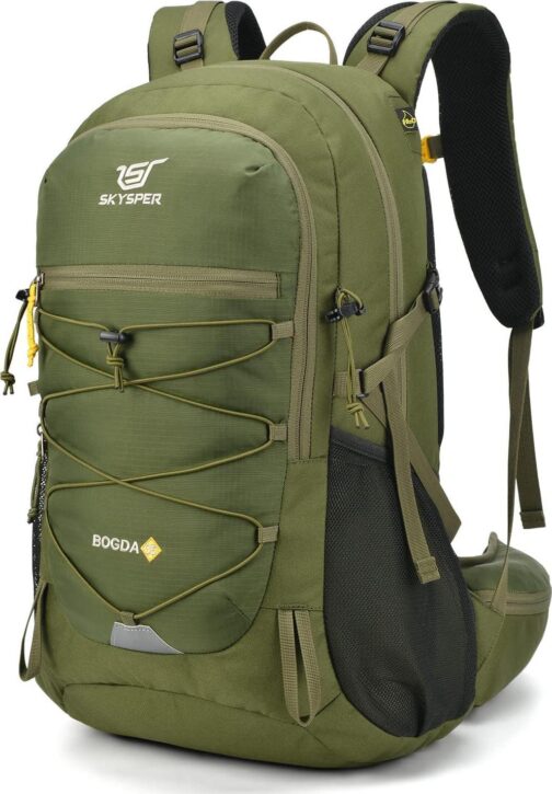 SKYSPER Hiking Backpack for Men Women, 35L Travel Backpack Waterproof Camping Backpack Outdoor Lightweight Daypack