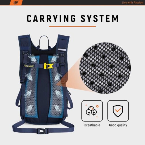 SKYSPER Hiking Backpack - 20L Small Backpacks Ergonomical Daypack, Breathable Day Pack, Backpacking for Men Women - Image 2