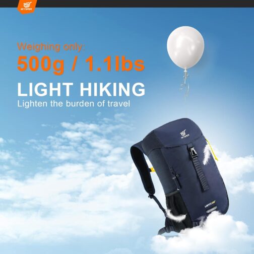 SKYSPER Hiking Backpack Small, 25L Lightweight Travel Daypack Breathable Backpacking Backpacks for Men Women - Image 6