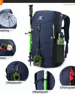 SKYSPER Hiking Backpack Small, 25L Lightweight Travel Daypack Breathable Backpacking Backpacks for Men Women