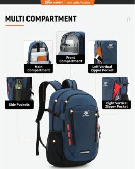SKYSPER Hiking Backpack 30L Lightweight Travel Backpack Hiking Day Pack for Men Women(Blue)
