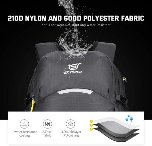 SKYSPER Hiking Backpack 25L Daypack for men Women Lightweight Padded Day Hike Backpack, Day Pack for Travel Outdoor - Image 2
