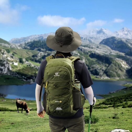 SKYSPER Hiking Backpack for Men Women, 35L Travel Backpack Waterproof Camping Backpack Outdoor Lightweight Daypack - Image 7