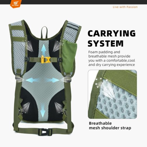 SKYSPER Small Hiking Backpack - 15L Travel Daypack Lightweight Bag Water Resistant Hiking Backpacks for Women Men - Image 4