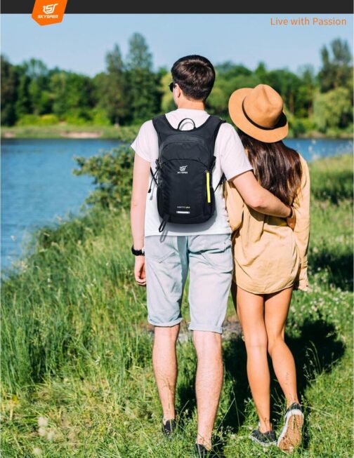 SKYSPER Small Hiking Backpack 15L Lightweight Travel Daypack for Camping Travelling Breathable Walking Daybag for Women Men - Image 6