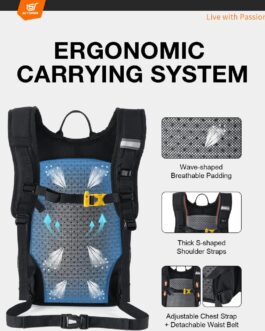 SKYSPER Small Hiking Backpack 15L Lightweight Travel Daypack for Camping Travelling Breathable Walking Daybag for Women Men