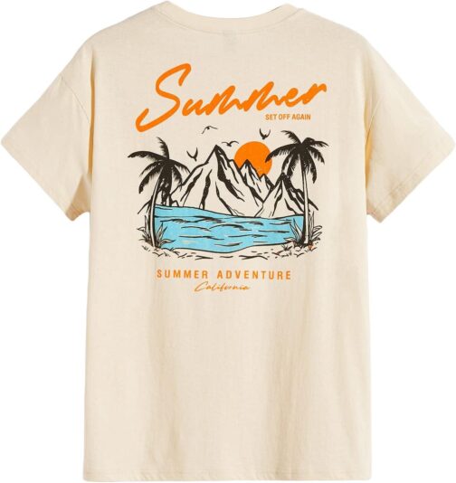 SOLY HUX Men's Graphic Tees Letter Print Short Sleeve T Shirts Summer Casual Tee Top