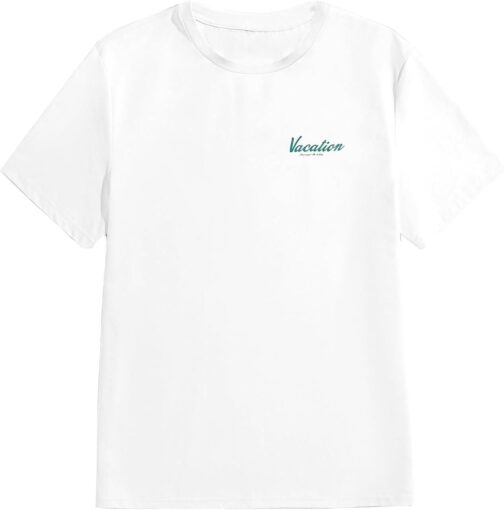 SOLY HUX Men's Graphic Tees Letter Print Short Sleeve T Shirts Summer Casual Tee Top White Tropical Print M - Image 2