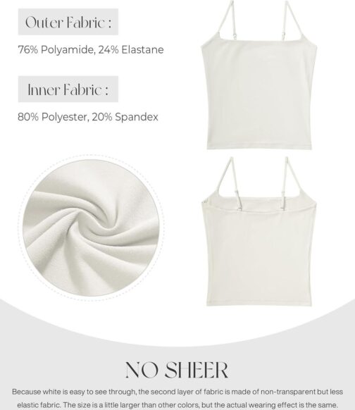 SUUKSESS Women Sexy Square Neck Tank Top Summer Y2K Going Out Basic Cami Shirt - Image 7