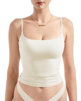 SUUKSESS Women Sexy Square Neck Tank Top Summer Y2K Going Out Basic Cami Shirt