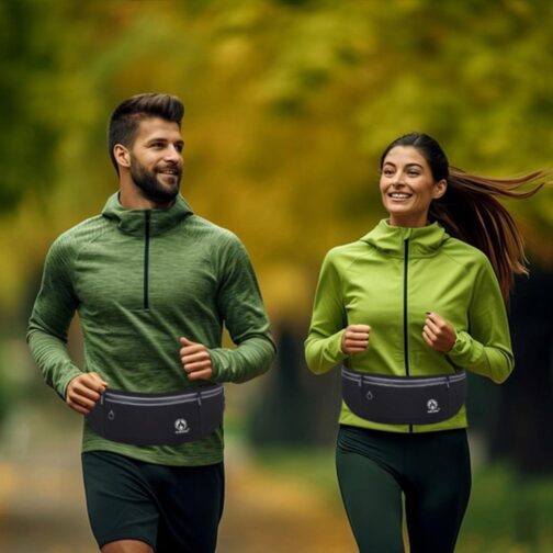 Slim Running Belt Running Fanny Packs for Women and Men, Runners Belt Waist Pack Bag Money Belt Phone Holder for Running Sports Travel Hiking - Image 7