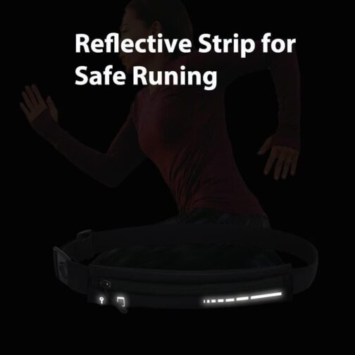 Slim Running Belt for Women Men,Runners Fanny Pack Phone Holder,Run Pouch Waist Belt for Workout Jogging,Money Belt Running Gift Gear Accessories(Black) - Image 7