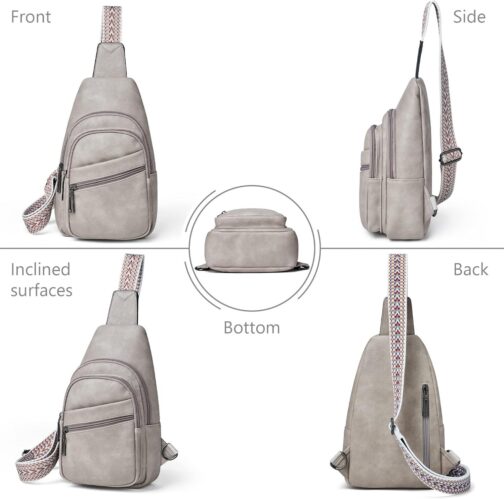 Sling Bag Crossbody Bags for Women, Fanny Packs for Women Chest Bag for Work Shopping - Image 3