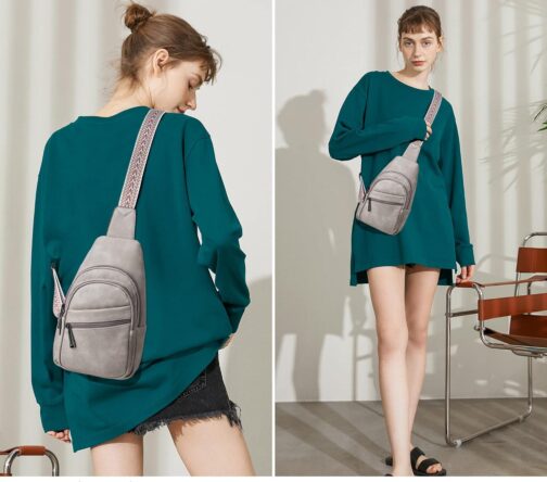 Sling Bag Crossbody Bags for Women, Fanny Packs for Women Chest Bag for Work Shopping - Image 2