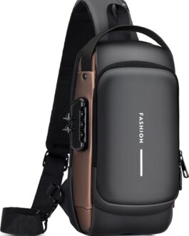 Sling Bag for Men | Anti-theft Crossbody Bag – PU Leather Crossbody Shoulder Bag – Chest Bag for Daily use