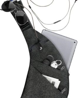Sling Crossbody Bags Trendy Travel Anti Theft Safe Purse Bags for Women Men Waterproof