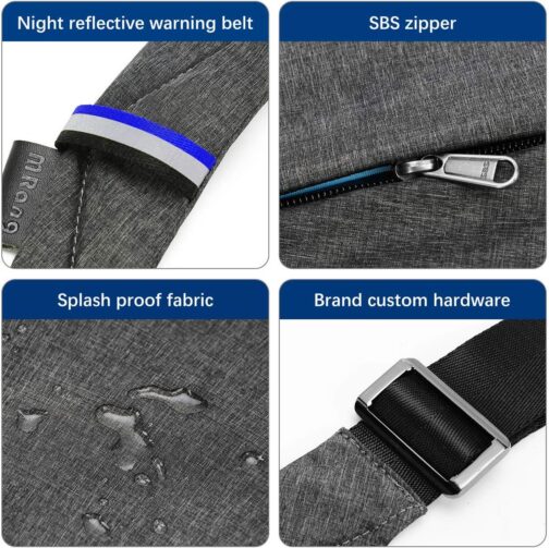 Sling Crossbody Bags Trendy Travel Anti Theft Safe Purse Bags for Women Men Waterproof - Image 4