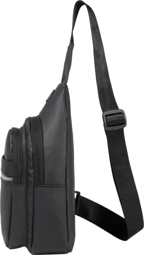 Small Sling Backpack Crossbody Sling Bag for Men Women, Chest Bag Daypack Fanny Pack Cross Body Bag for Outdoors Hiking Traveling - Black - Image 3