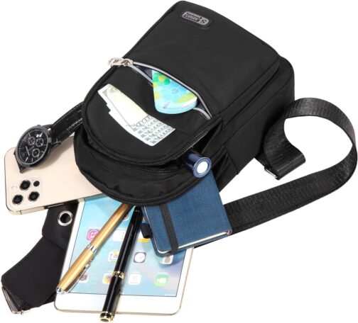 Small Sling Backpack Crossbody Sling Bag, Chest Bag Daypack Fanny Pack Cross Body Bag for Outdoors Hiking Traveling - Image 6