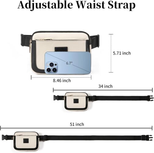 Small Sling Bag for Women Leather Crossbody Fanny Pack Chest Bag Purse with Guitar Strap - Image 4